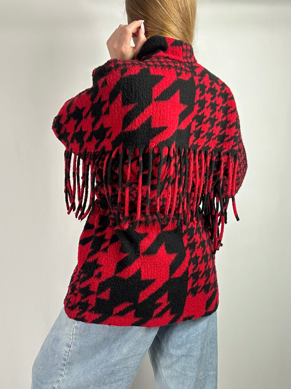 Cappotto frange pied de poule