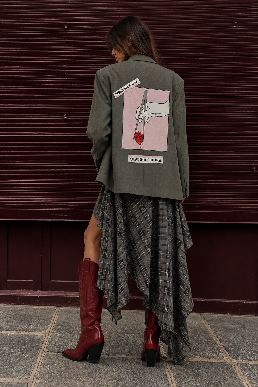 Blazer vintage ‘Love Hurts’ reworked