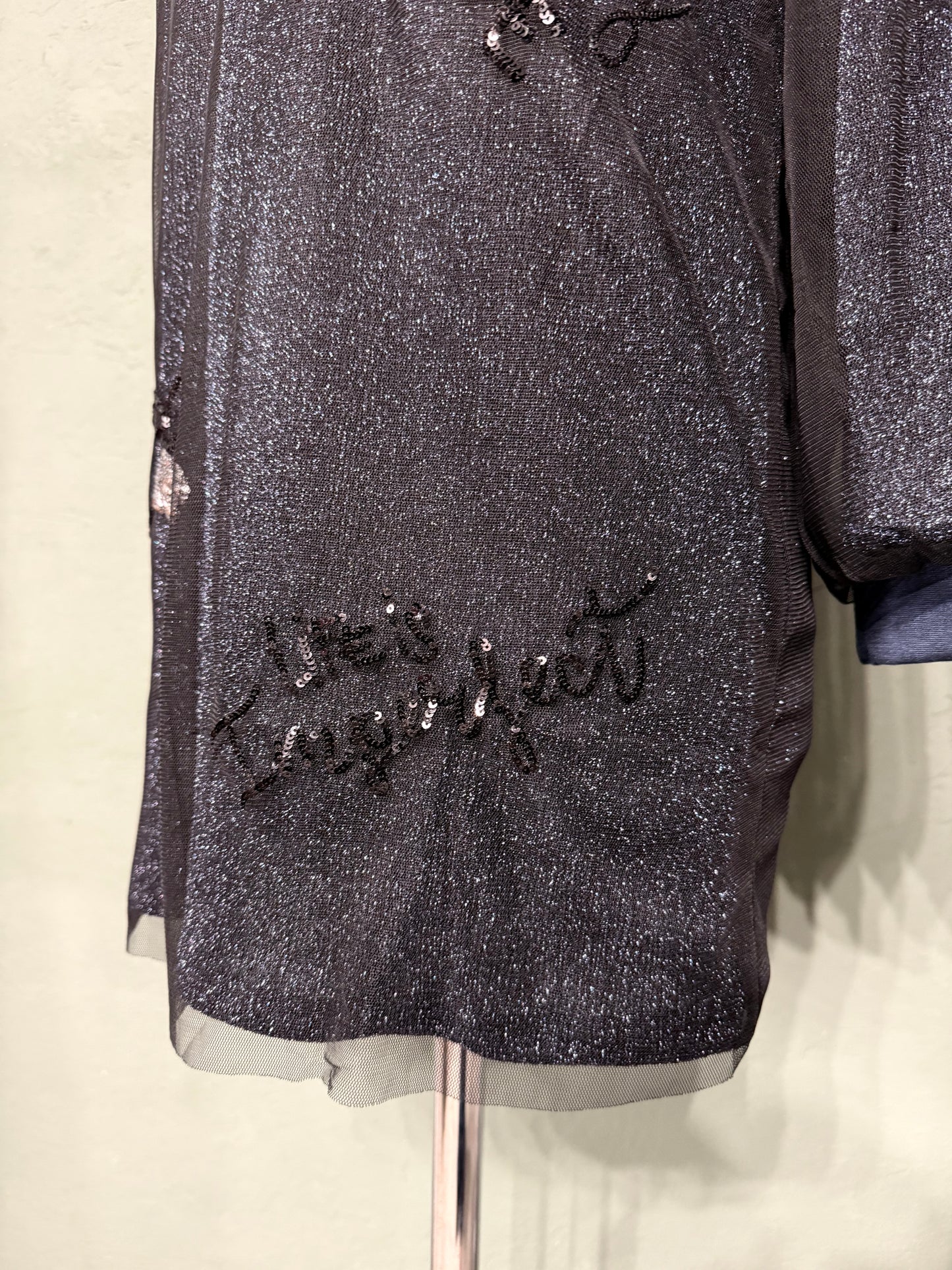 Abito/maxi maglia !M?ERFECT lurex scritte