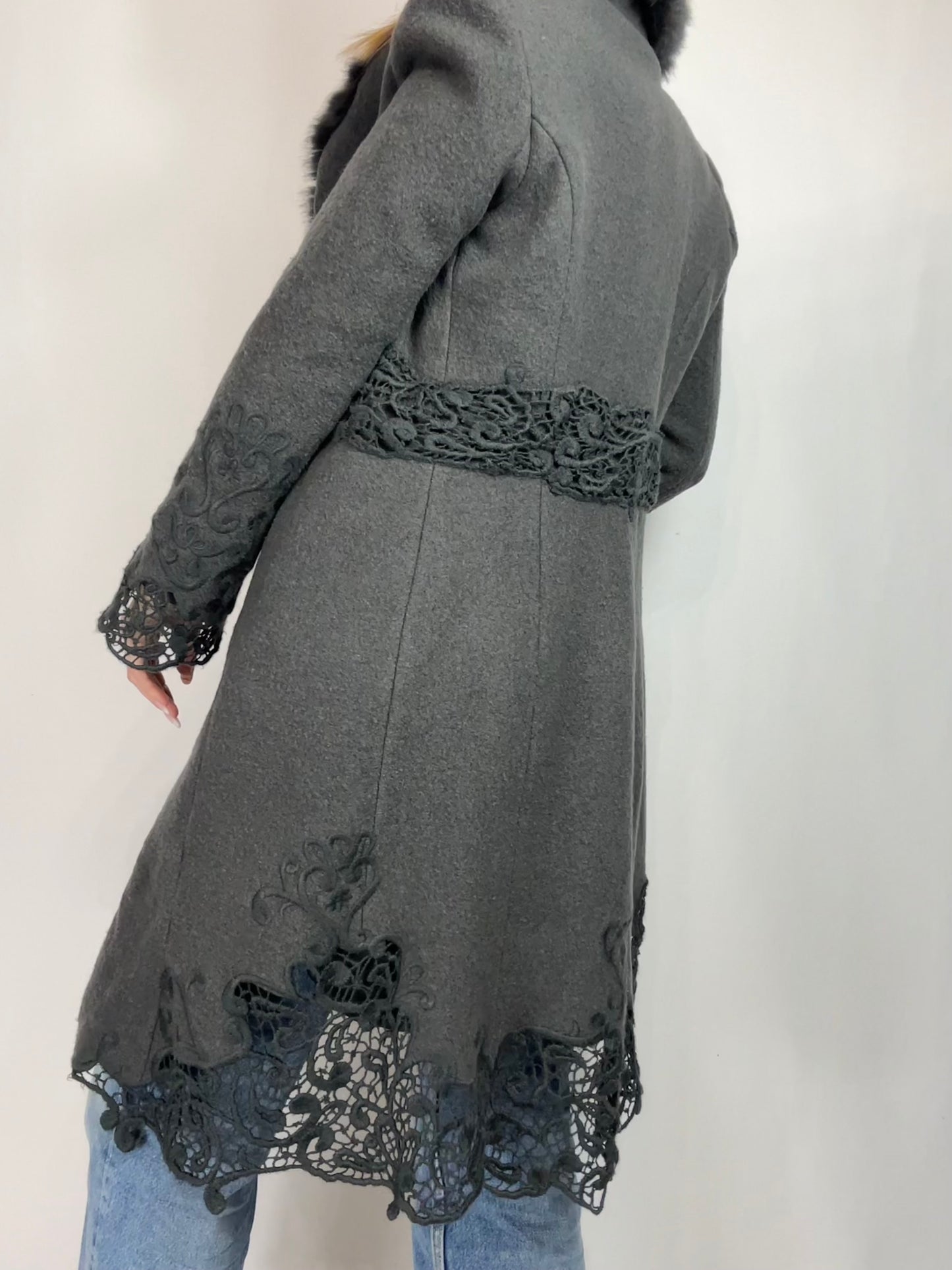 Cappotto macramè tg.XS