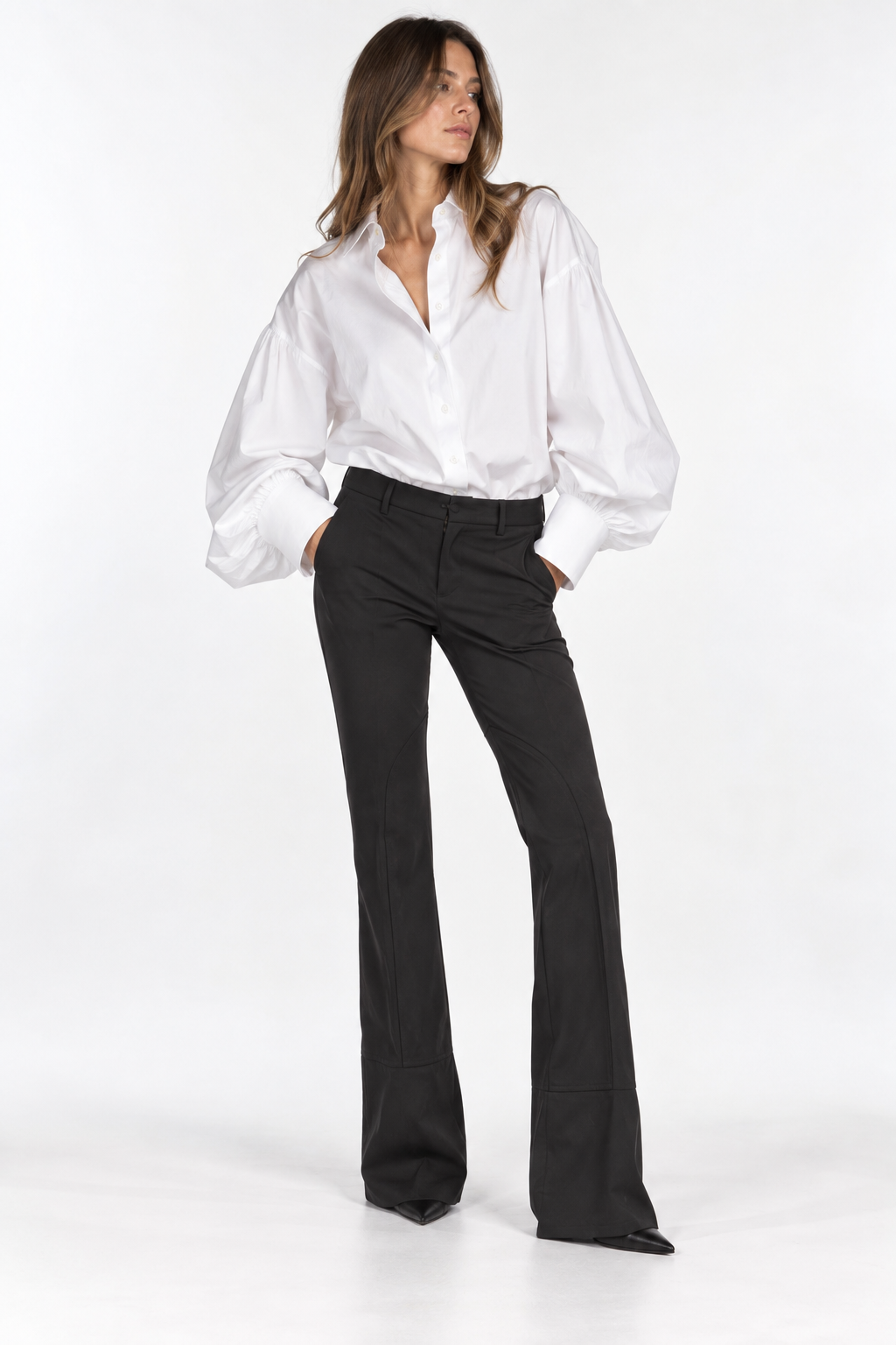 Pantaloni Prada Vintage Neri Flare