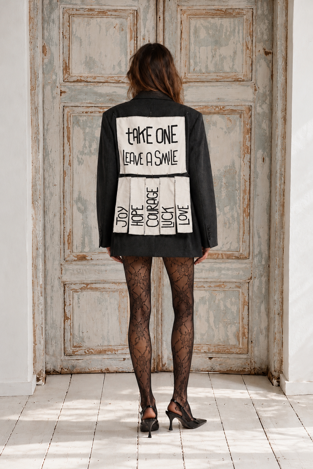 Blazer vintage ‘Take one leave a smile’