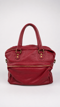 Borsa in pelle ciliegia