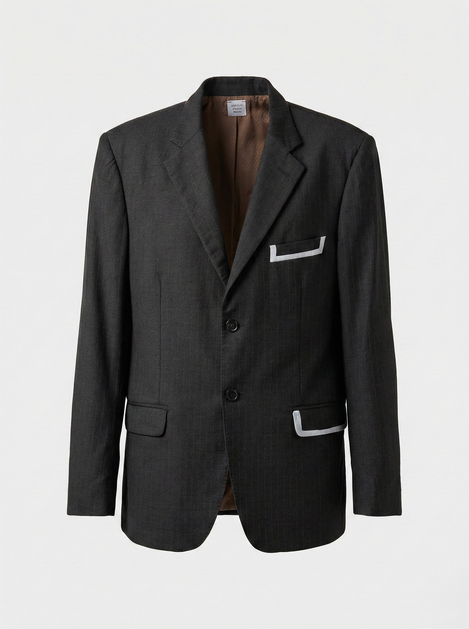 Blazer gessato ‘Non è bello’ handmade
