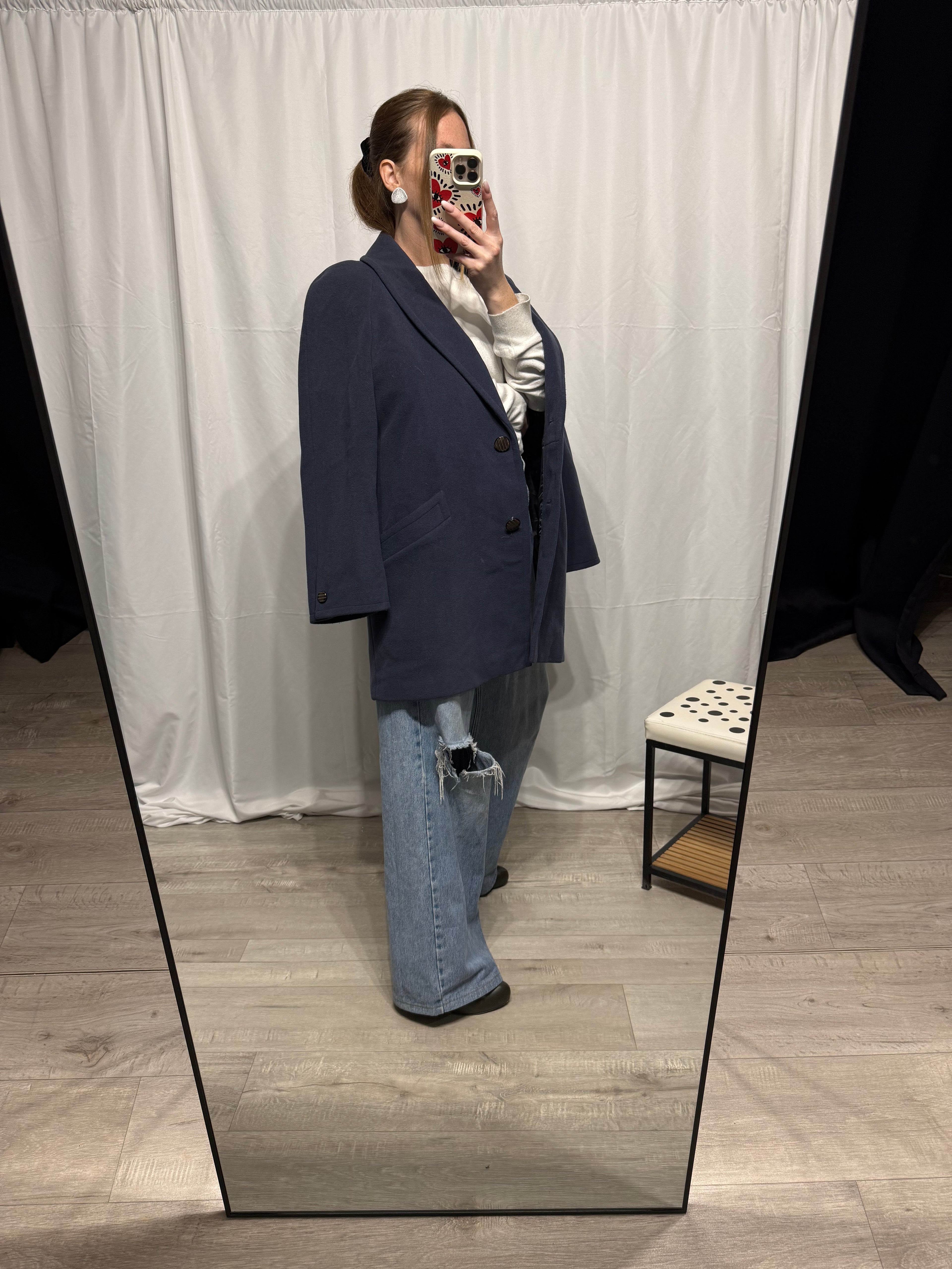 Cappotto monopetto lana