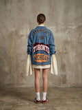 Giacca vintage denim ‘America’ custom