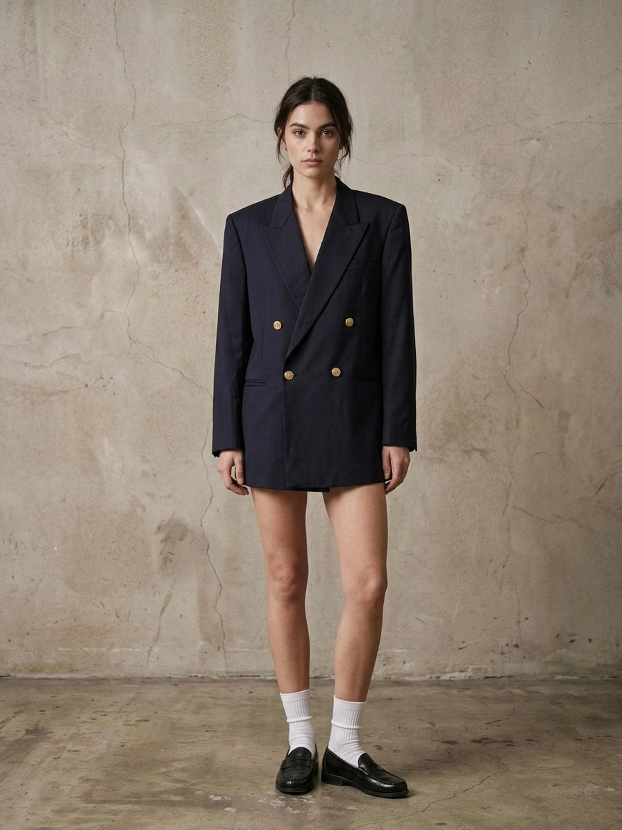 Blazer vintage ‘ghost heart’ reworked