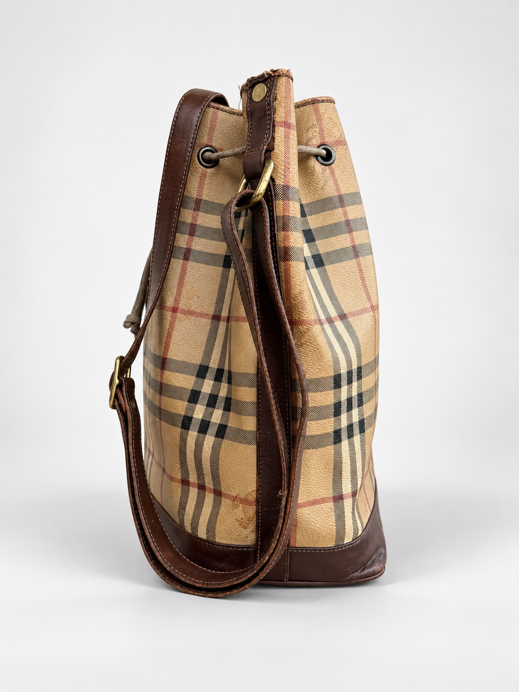 Borsa a secchiello vintage check  Burberrys
