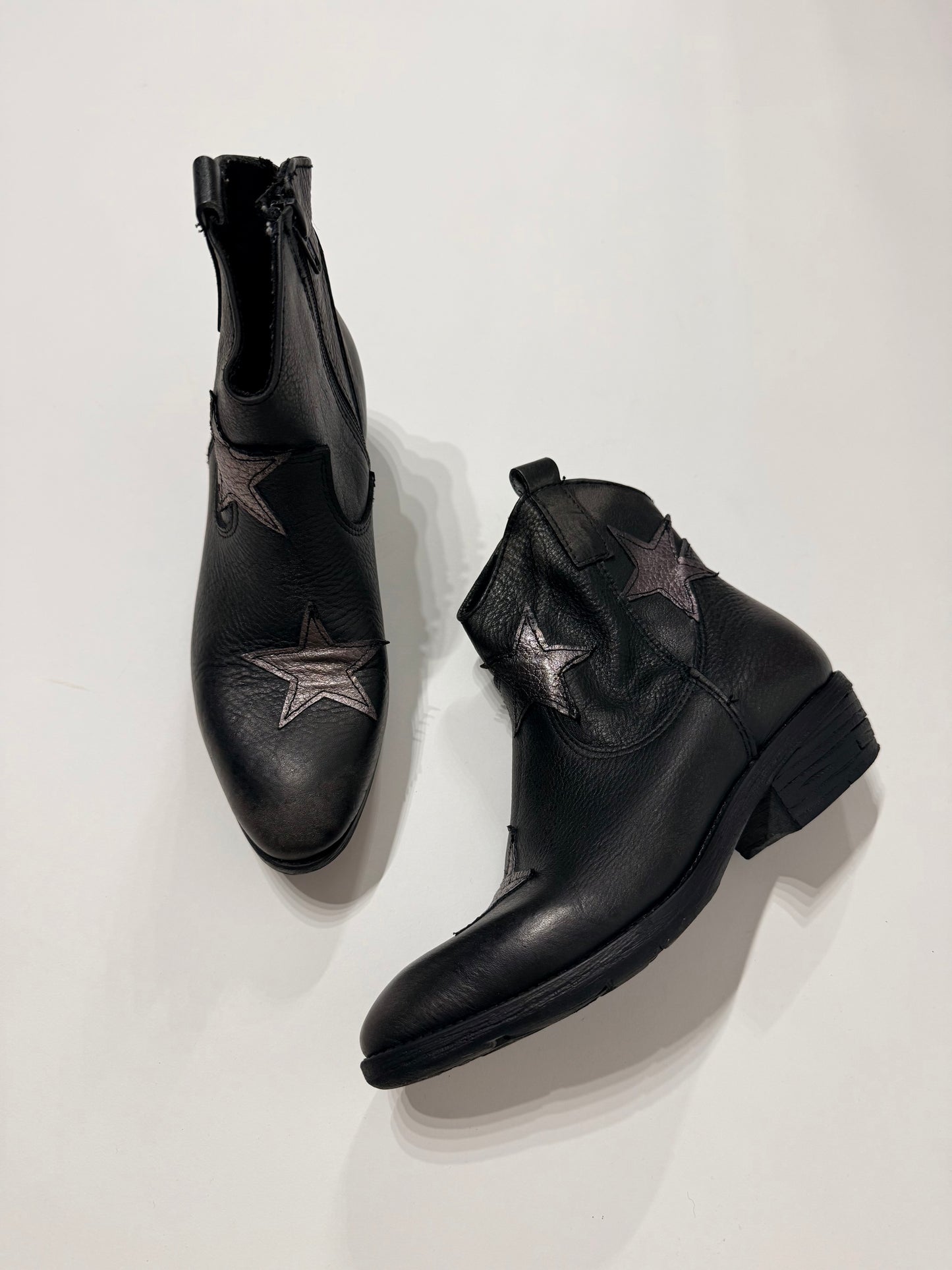 Texano in pelle stelle