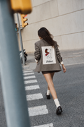 Blazer vintage monopetto Pied de Poule The Peanuts