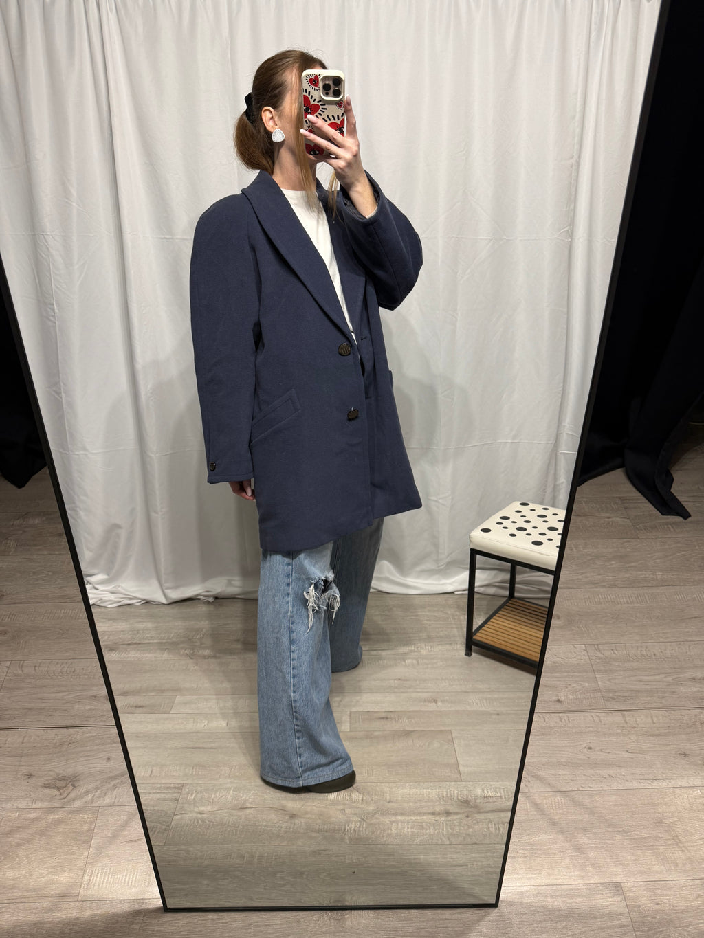 Cappotto monopetto lana