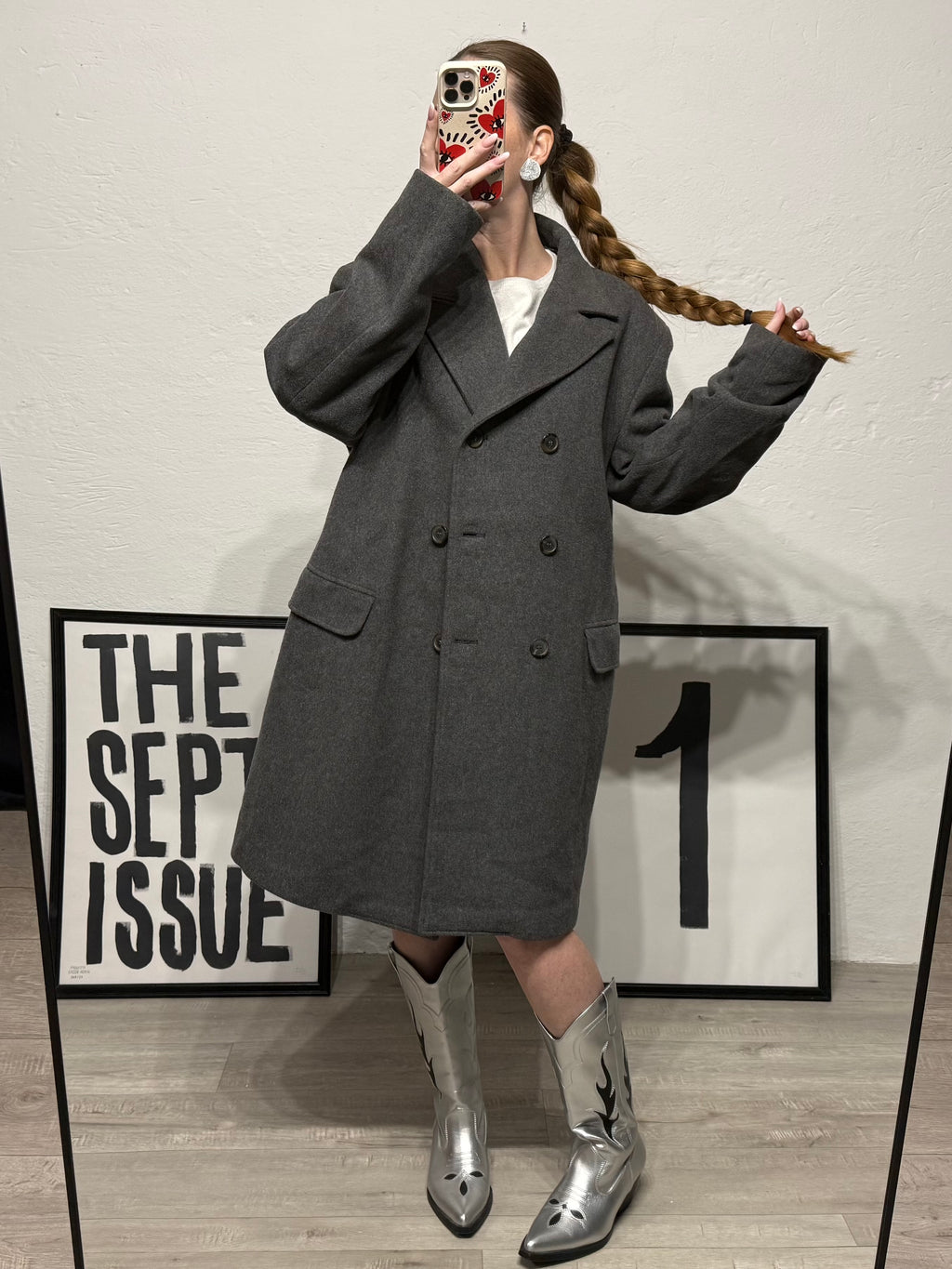 Cappotto doppiopetto vintage 100% lana