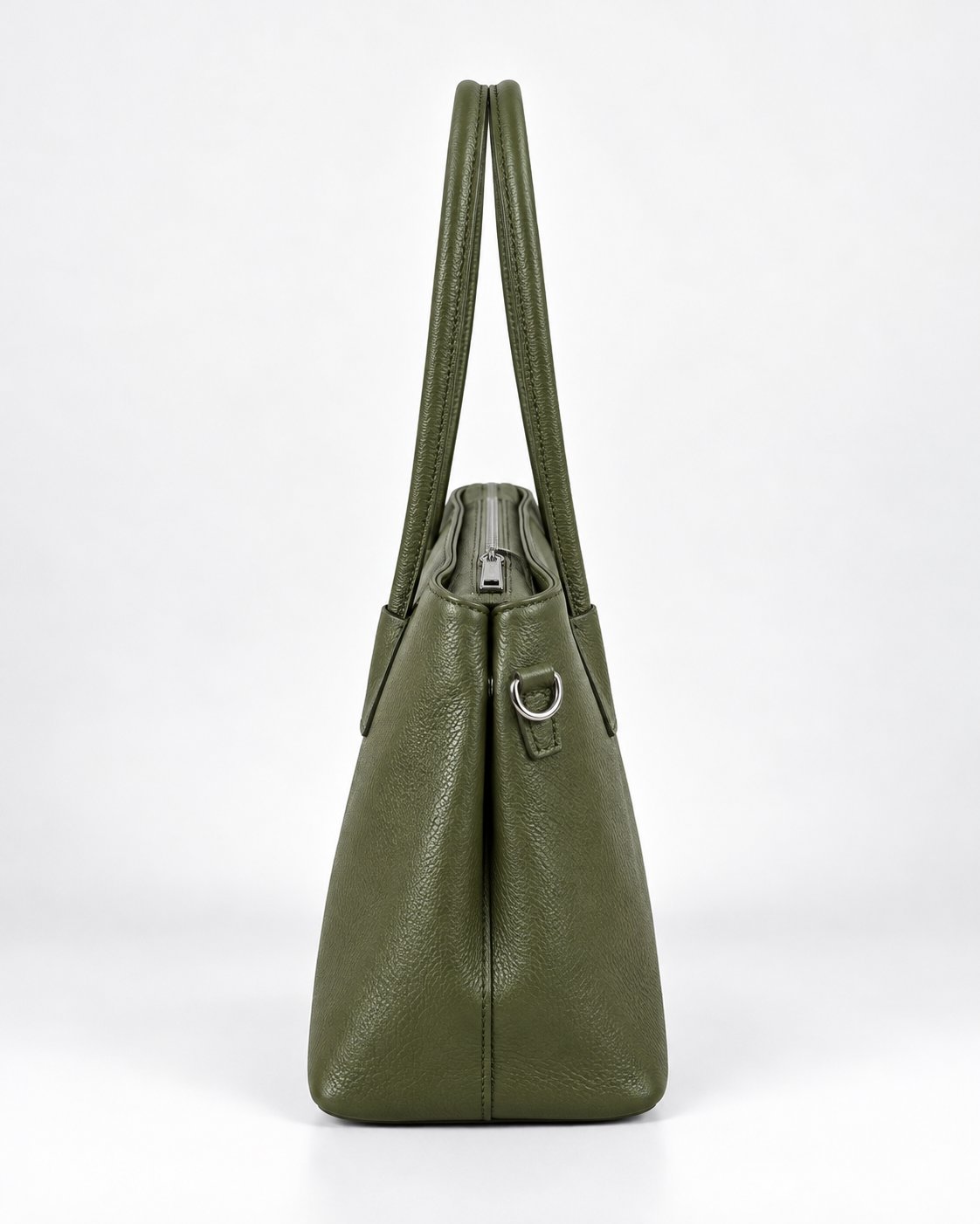 Borsa in Vera Pelle Verde Oliva Made in Italy
