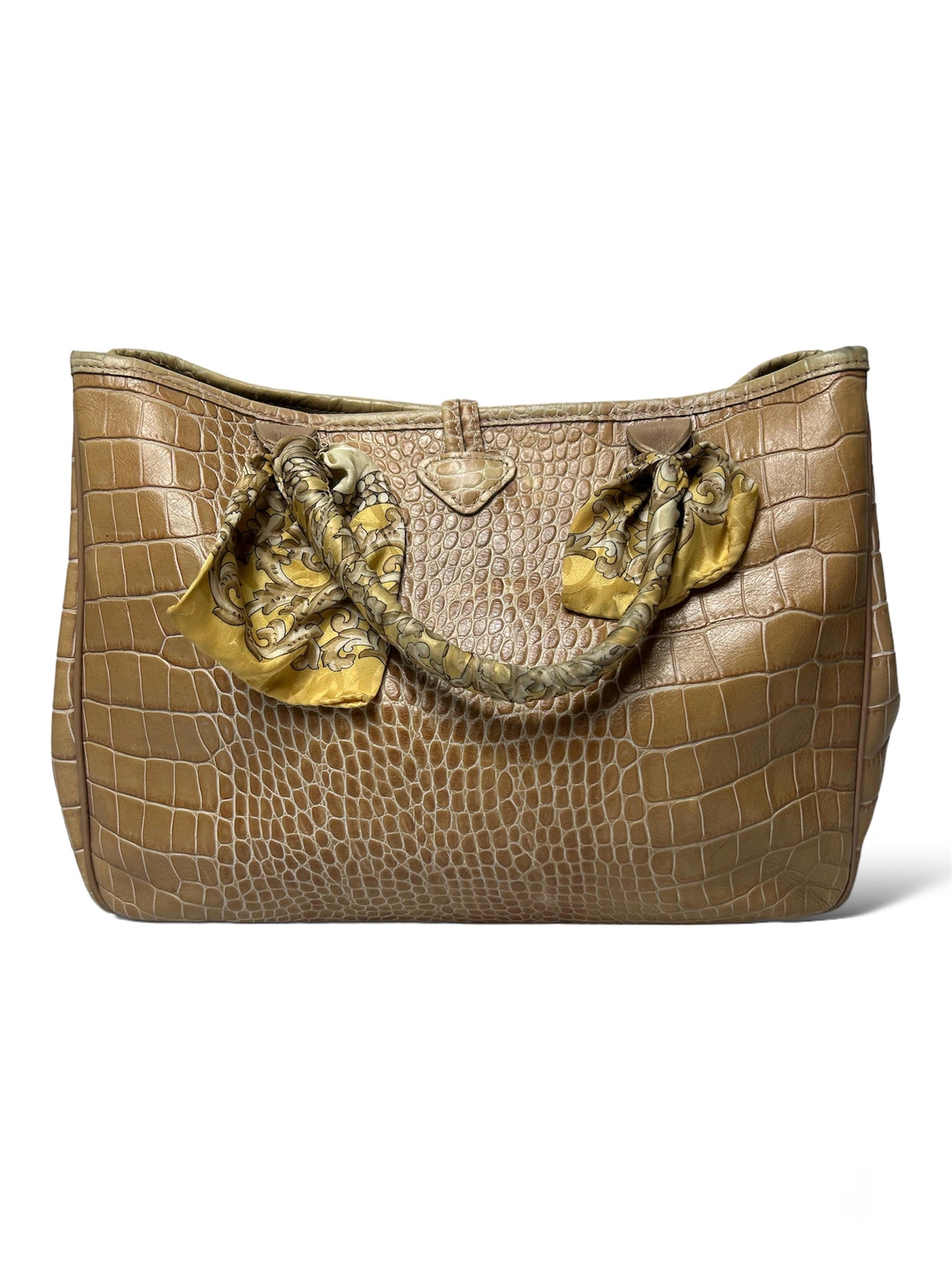 Borsa Roseau crocodile Longchamp