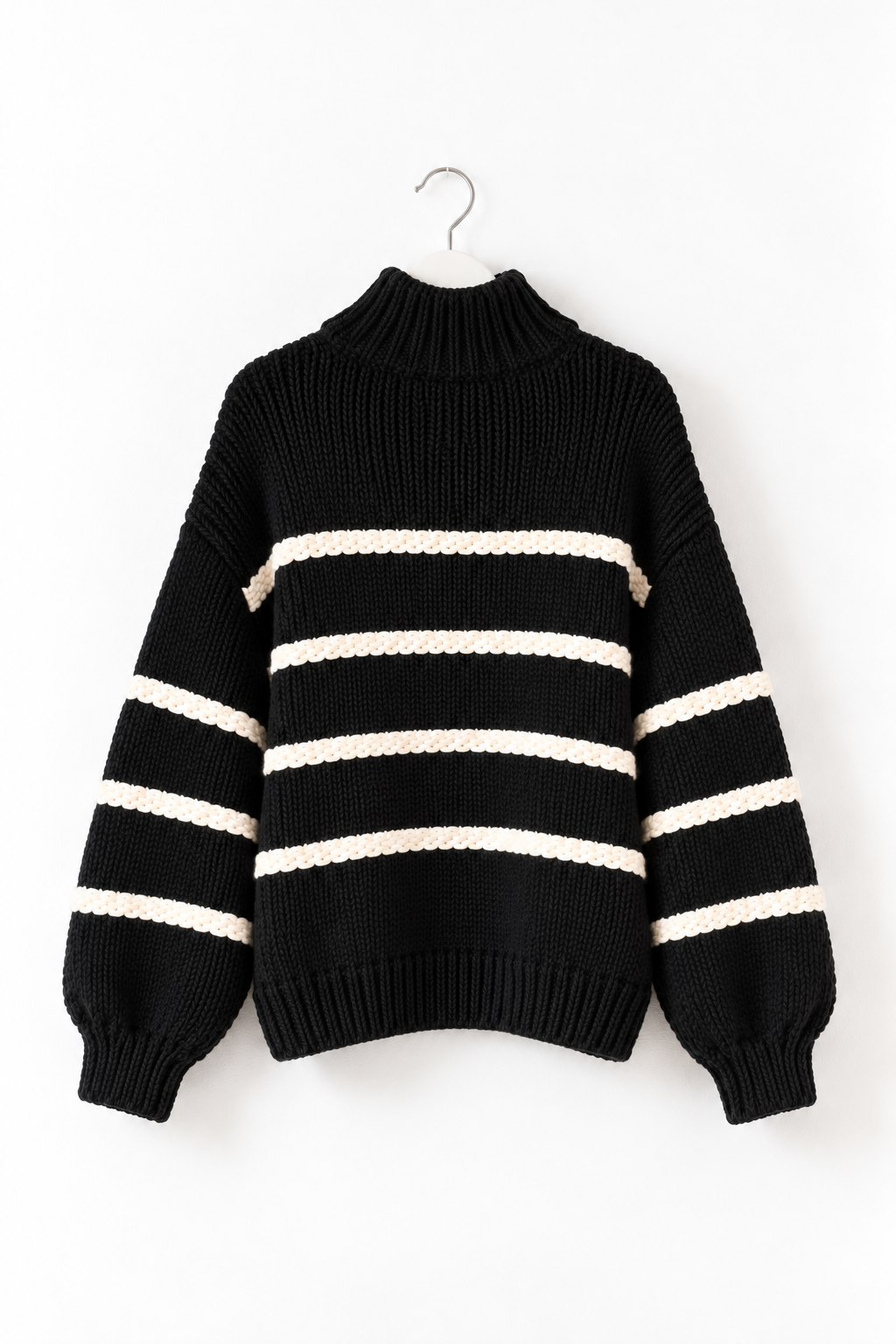 Maglione oversize righe