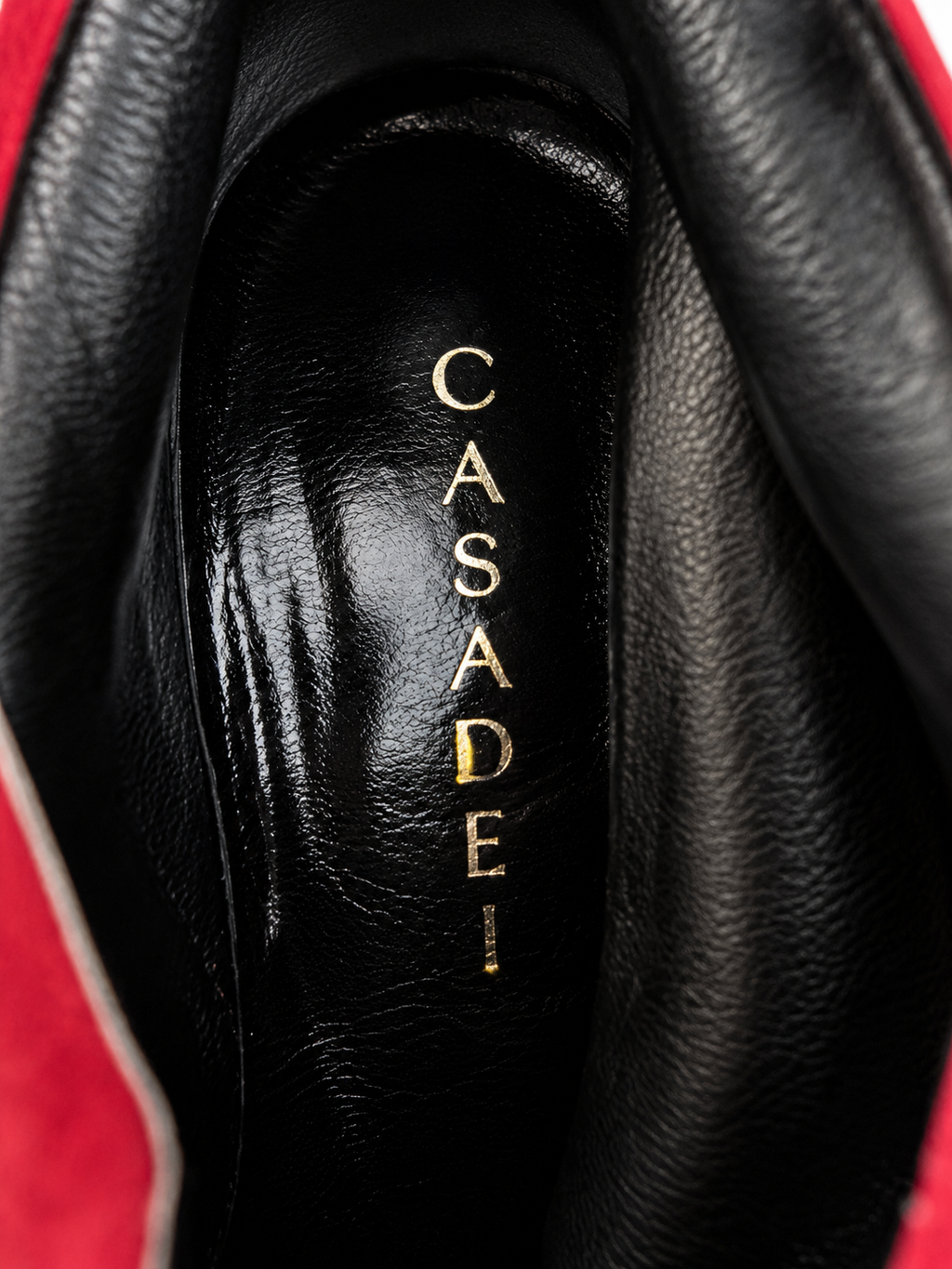 Stivale tacco vintage scamosciato Casadei