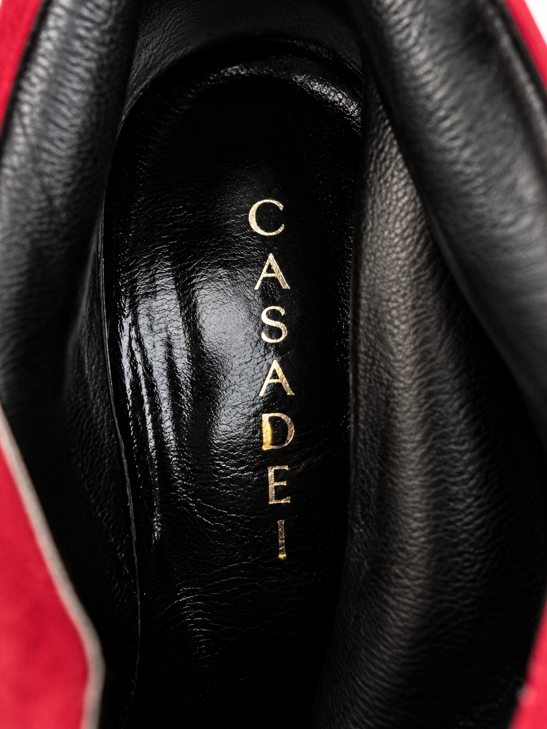 Stivale tacco vintage scamosciato Casadei
