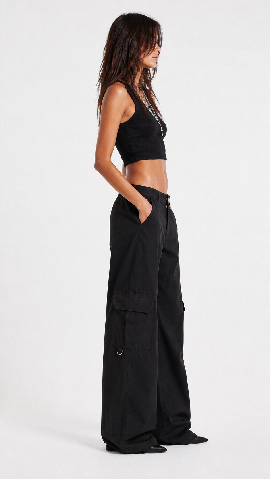 Pantalone baggy cargo