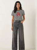 T-shirt righe ‘Be nice’ tg. S/M