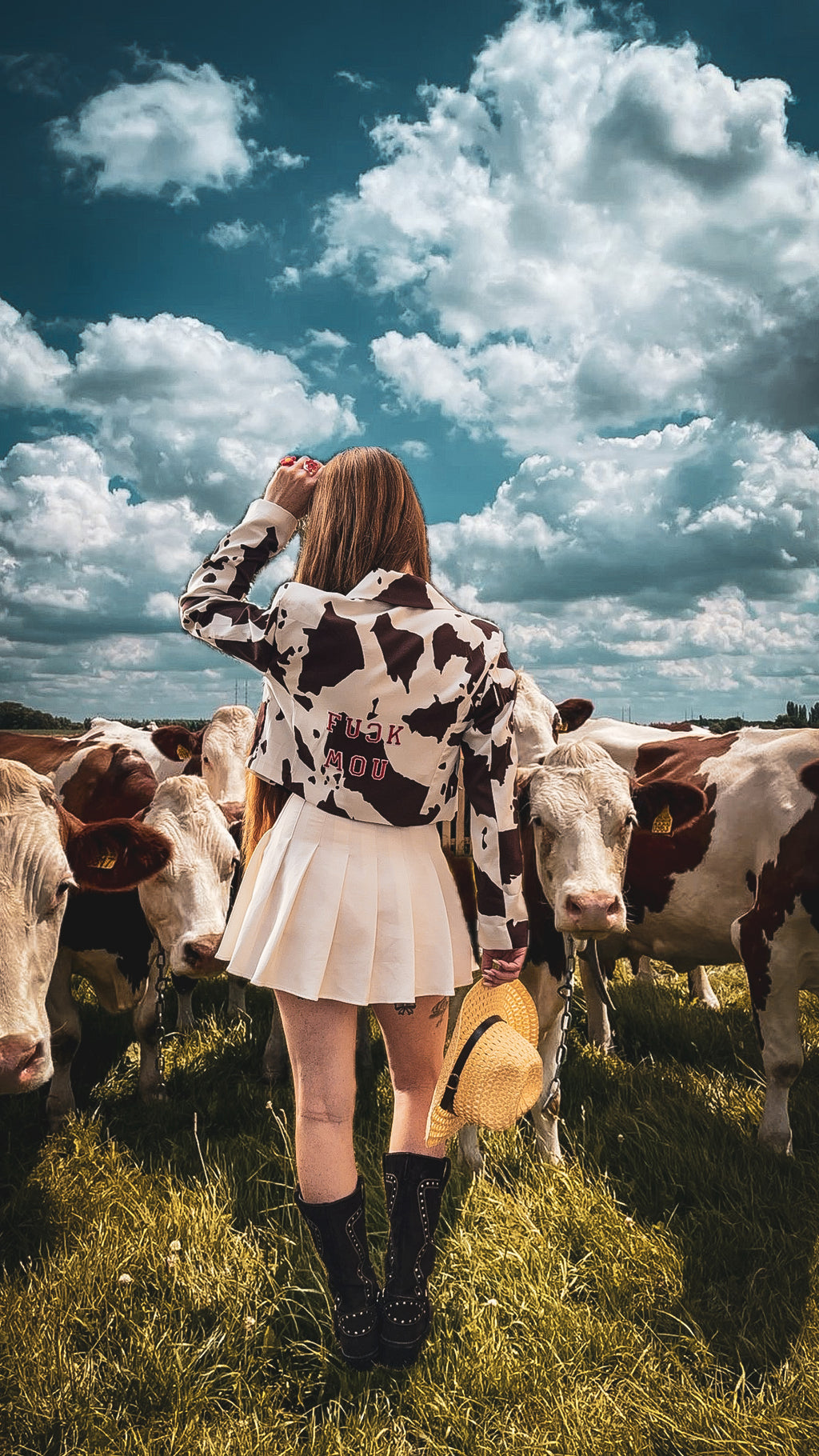 Blazer cropped ‘Fuck mou’