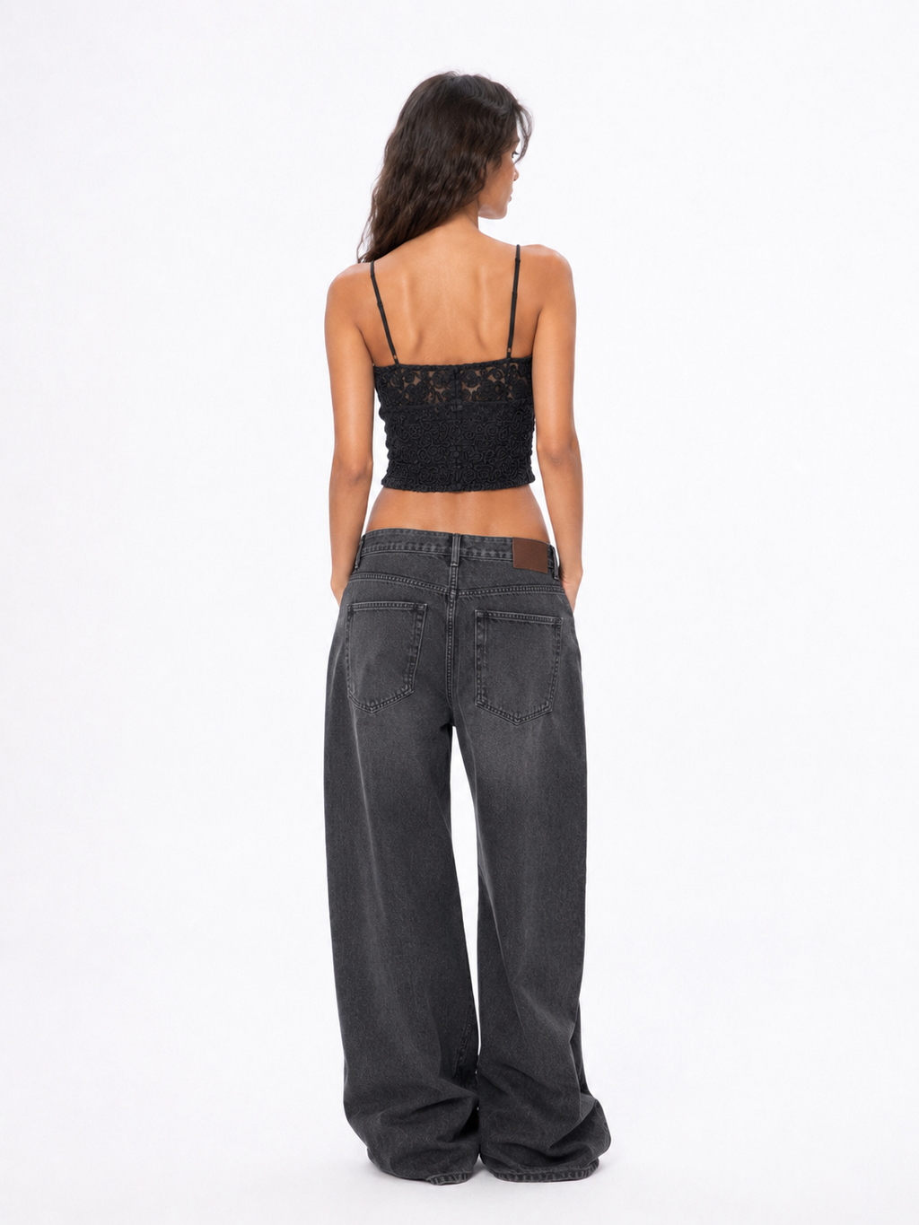 Top pizzo ricamato Armani