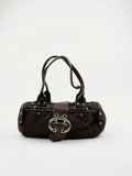 Baguette nylon e pelle y2k Francesco Biasia