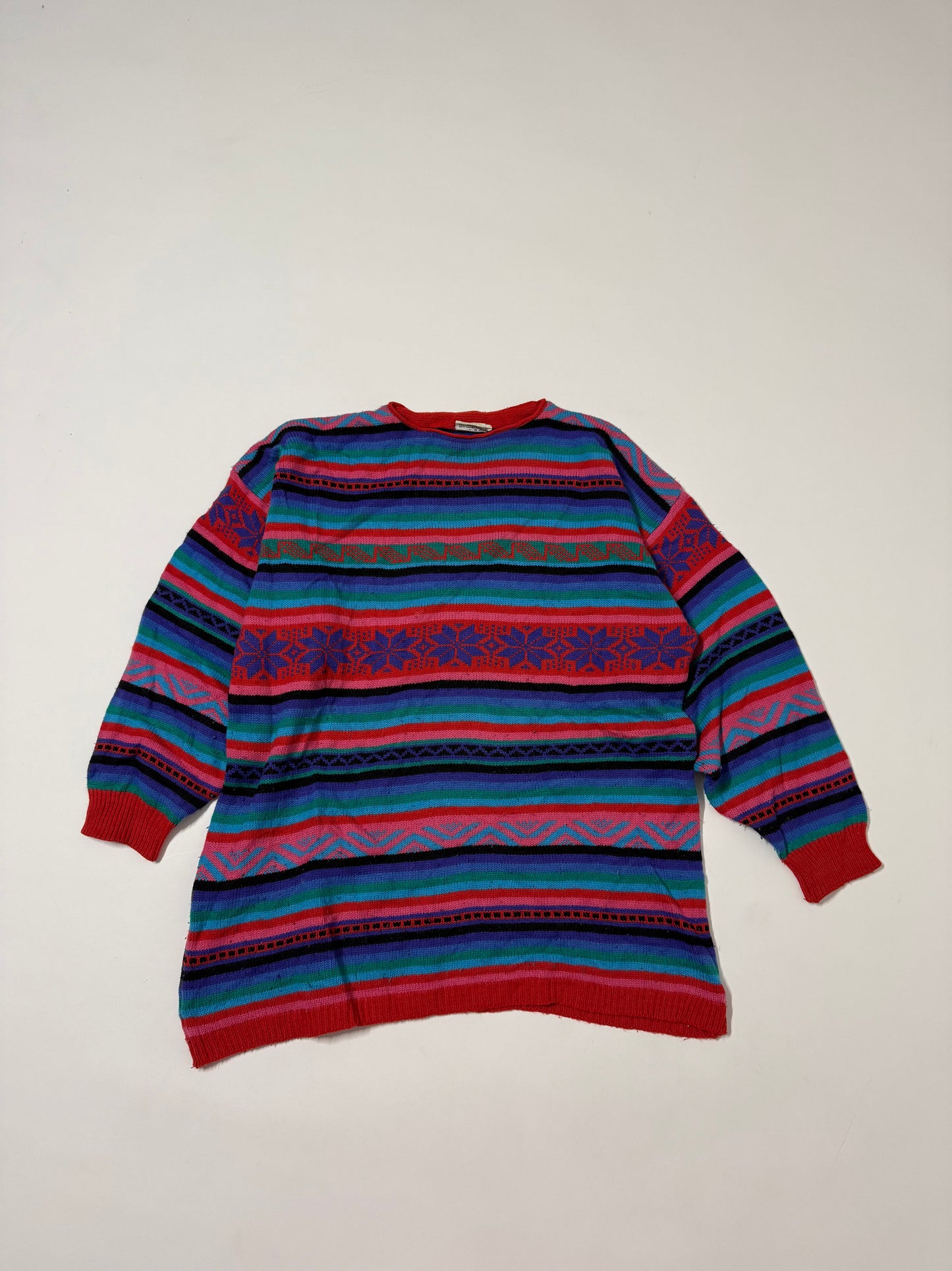 Maglioncino vintage winter fantasia righe