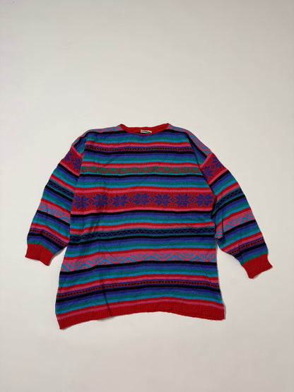 Maglioncino vintage winter fantasia righe