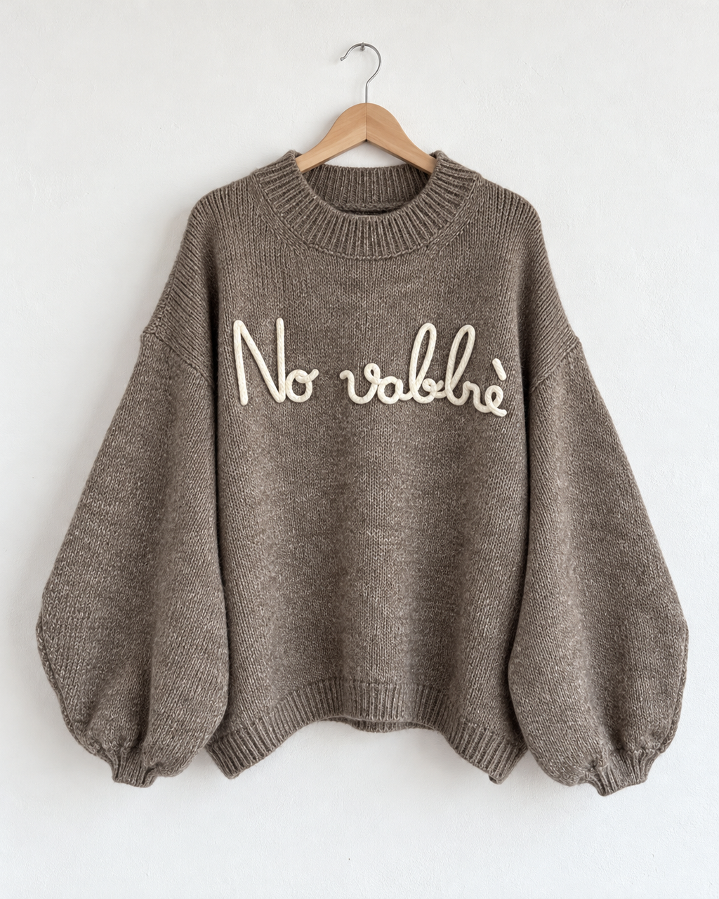 Maglioncino scritta ‘No vabbè’