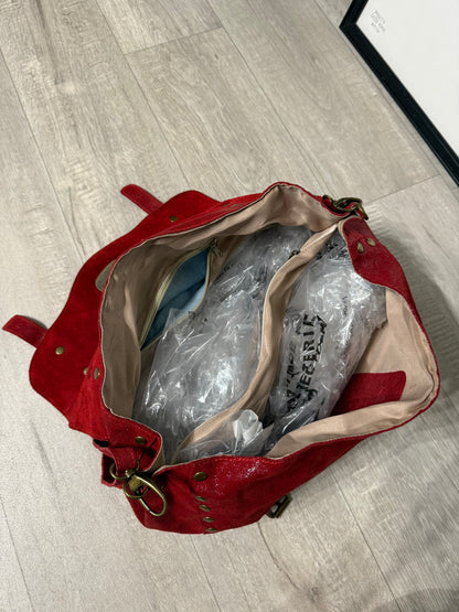 Postina in pelle ciliegia