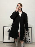 Cappotto vintage monopetto nero