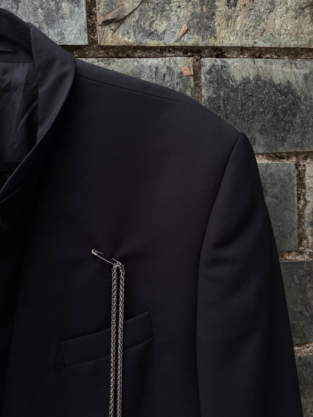 Blazer doppiopetto ‘ Silver Cherry ’ handmade