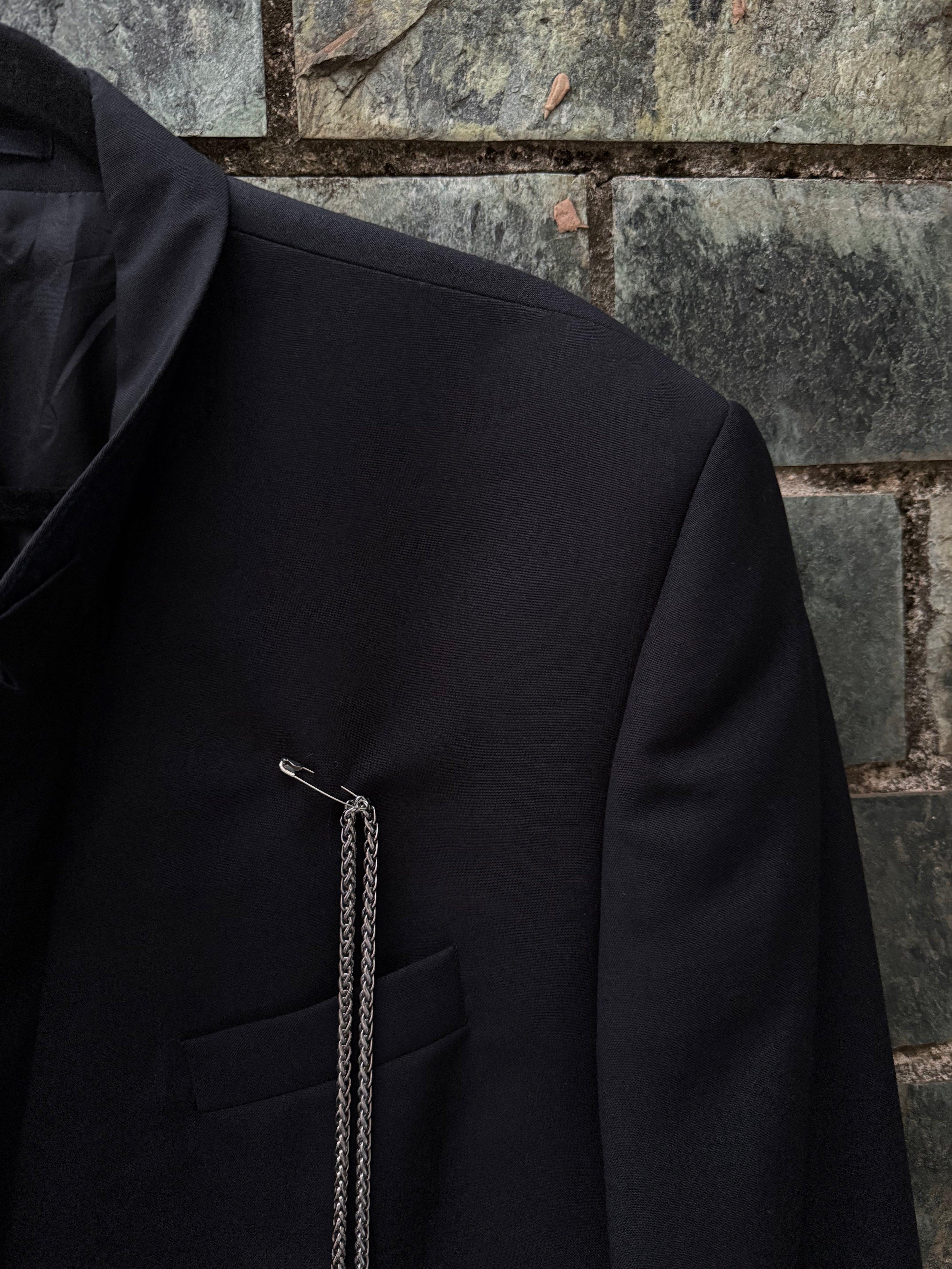 Blazer doppiopetto ‘ Silver Cherry ’ handmade