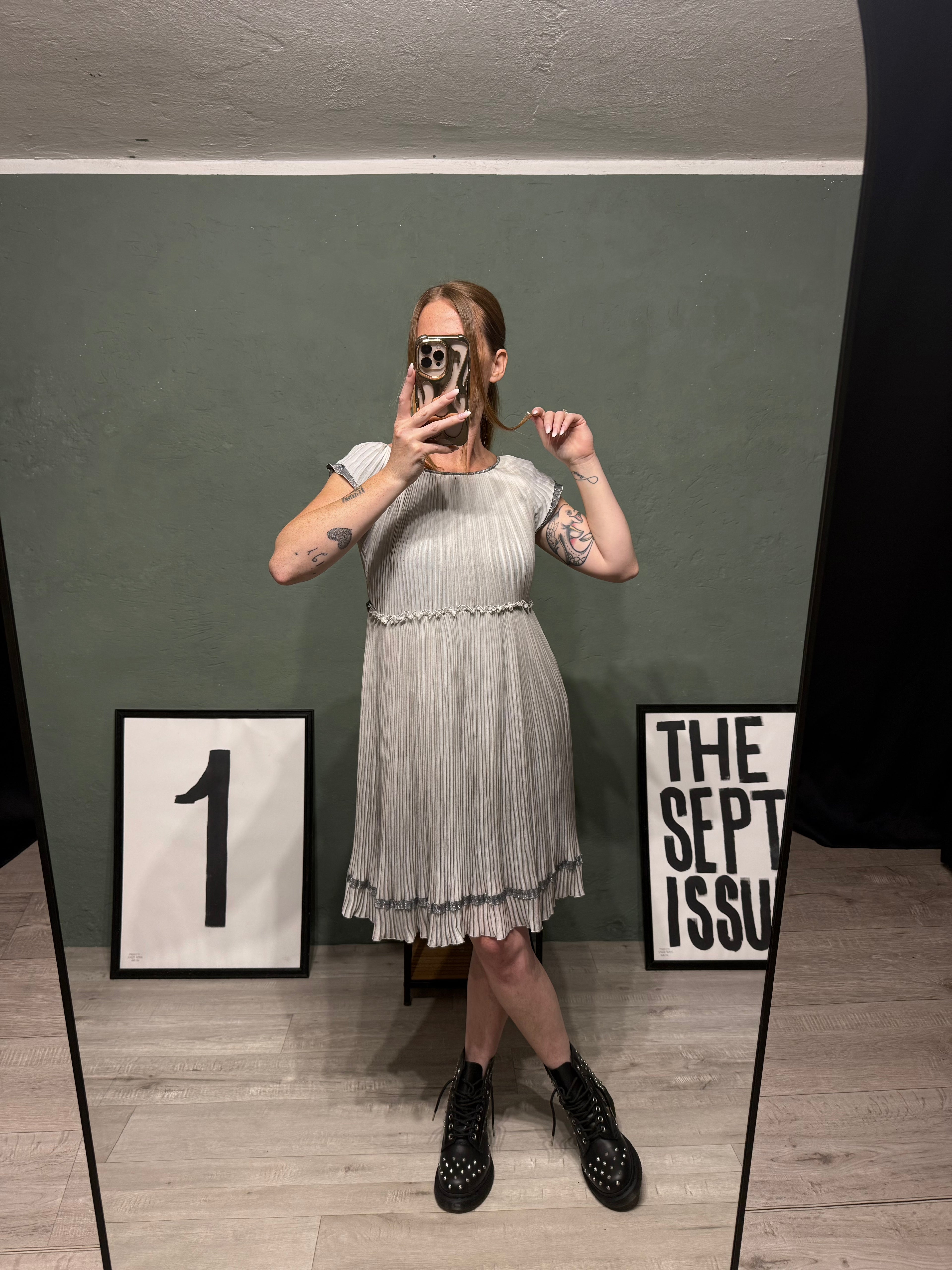 Abito plisse e lurex Ermanno Scervino