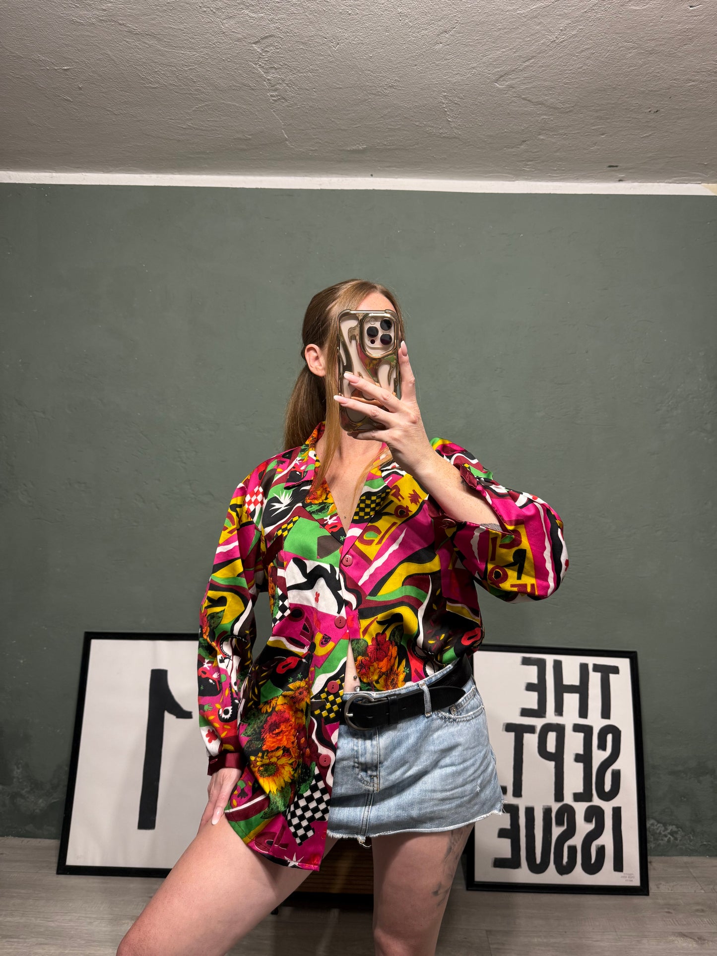 Blazer - camicia fantasia