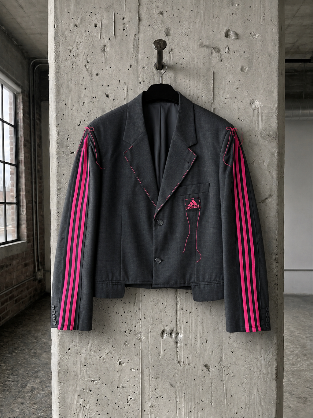 Blazer vintage crop ‘Adidas’ upcycling - reworked
