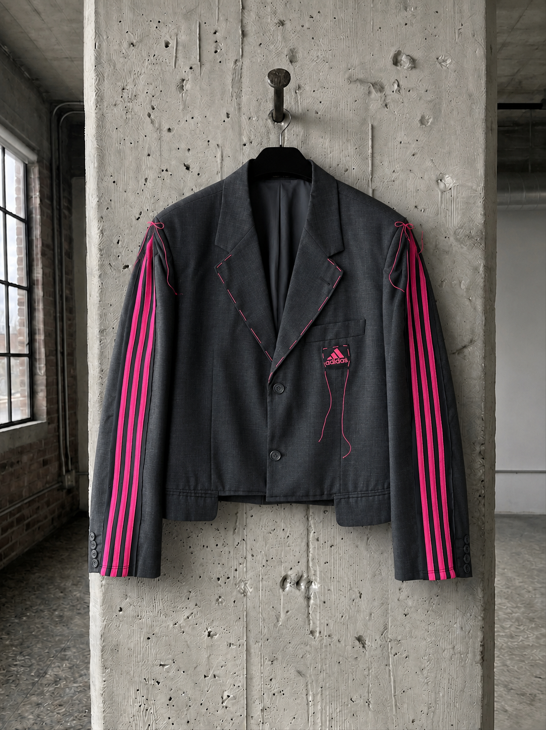 Blazer vintage crop ‘Adidas’ upcycling - reworked