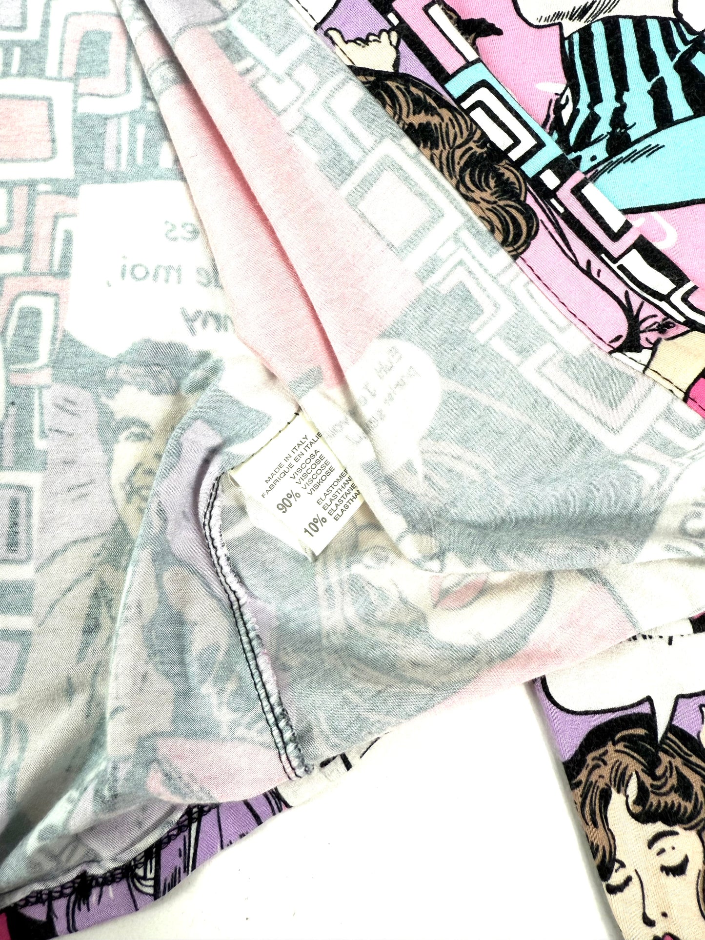 Cardigan vintage stampa pop art
