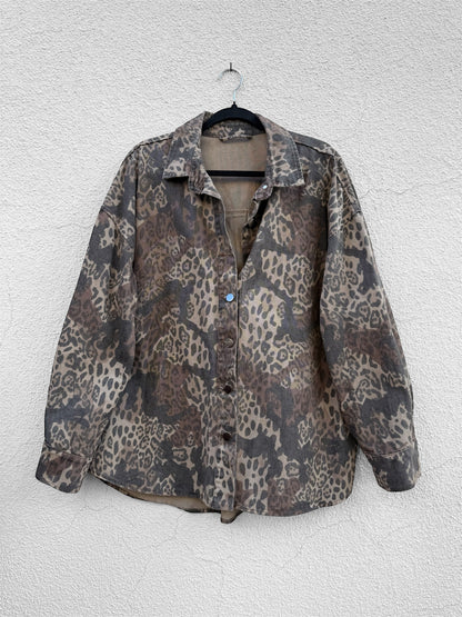 Giacca denim maculata ‘Too cool’