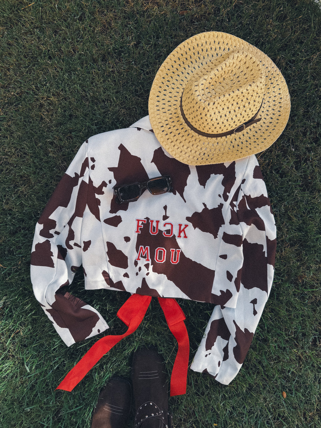 Blazer cropped ‘Fuck mou’