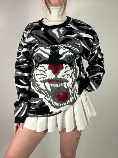 Maglione animalier Tiger tg.L