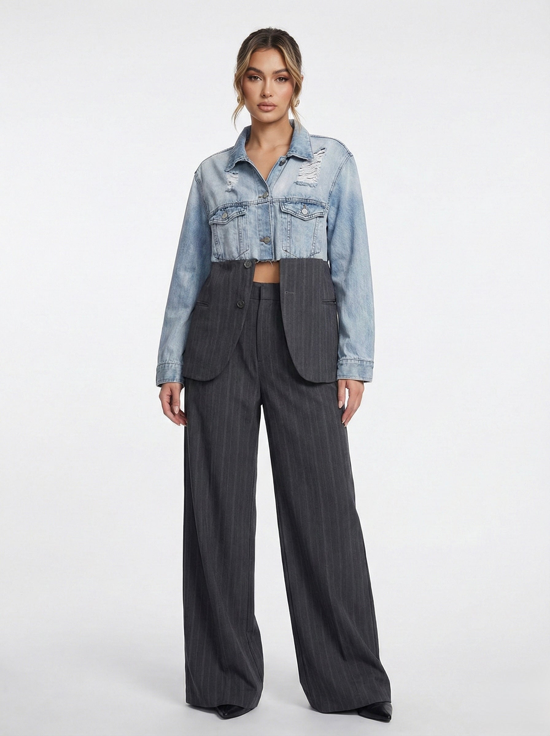 Blazer denim ‘Hybrid’ handmade