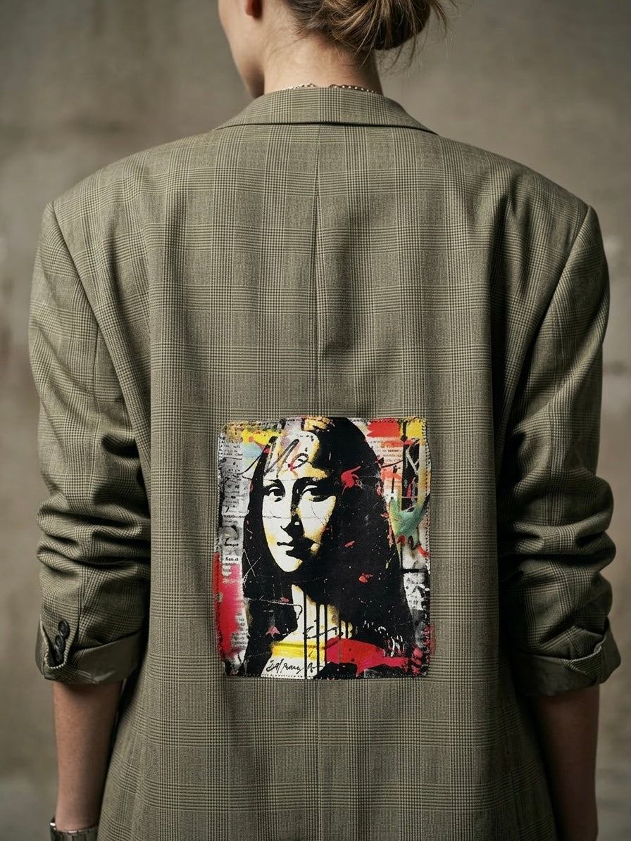 Blazer vintage doppiopetto ‘Gioconda’ handmade