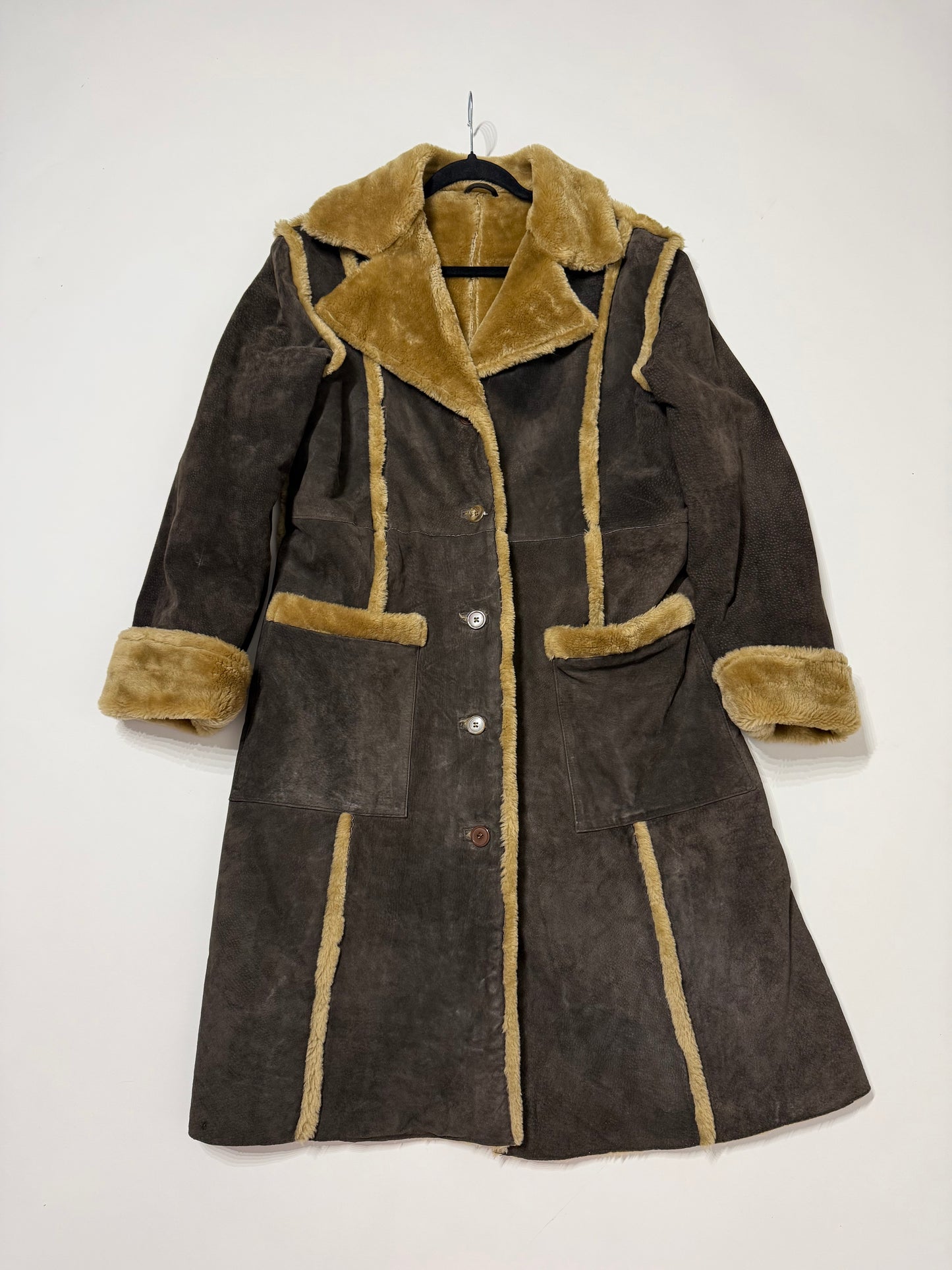 Giacca vintage in pelle - pelliccia