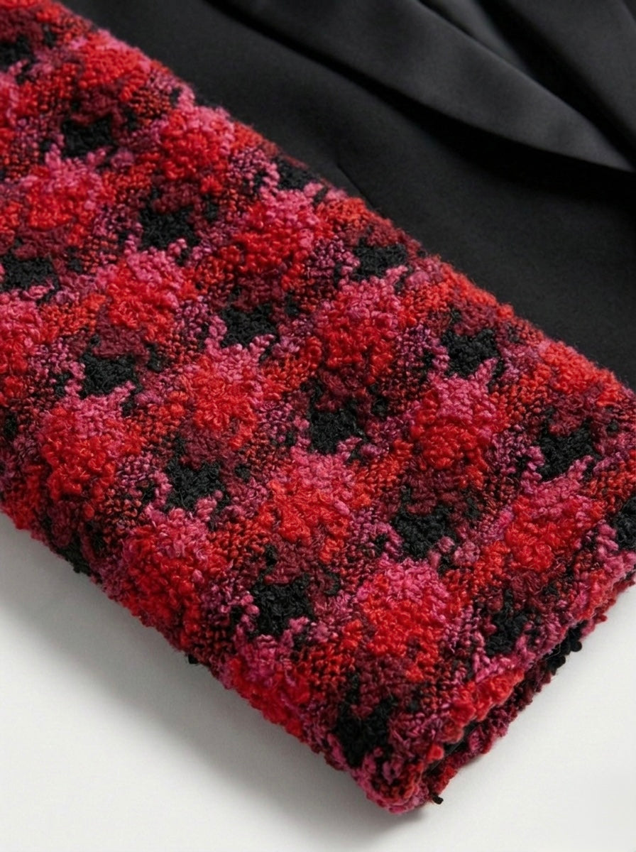 Blazer vintage ‘Tartan sleeves’ reworked