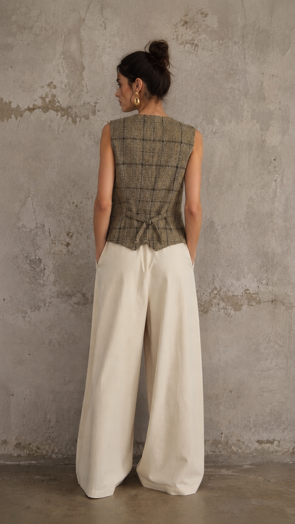 Gilet tweed ‘Do what you love’
