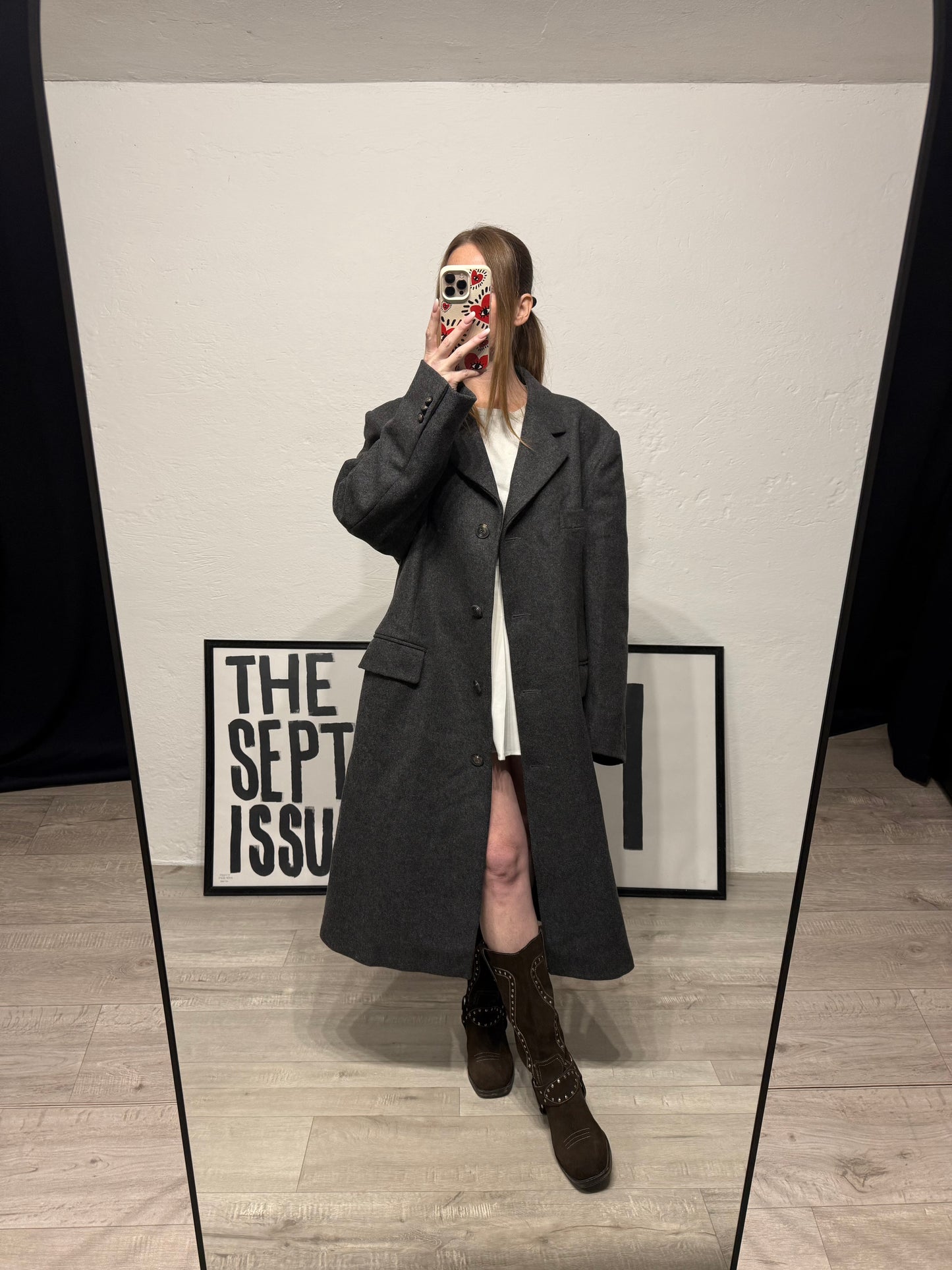 Cappotto monopetto vintage 80% lana