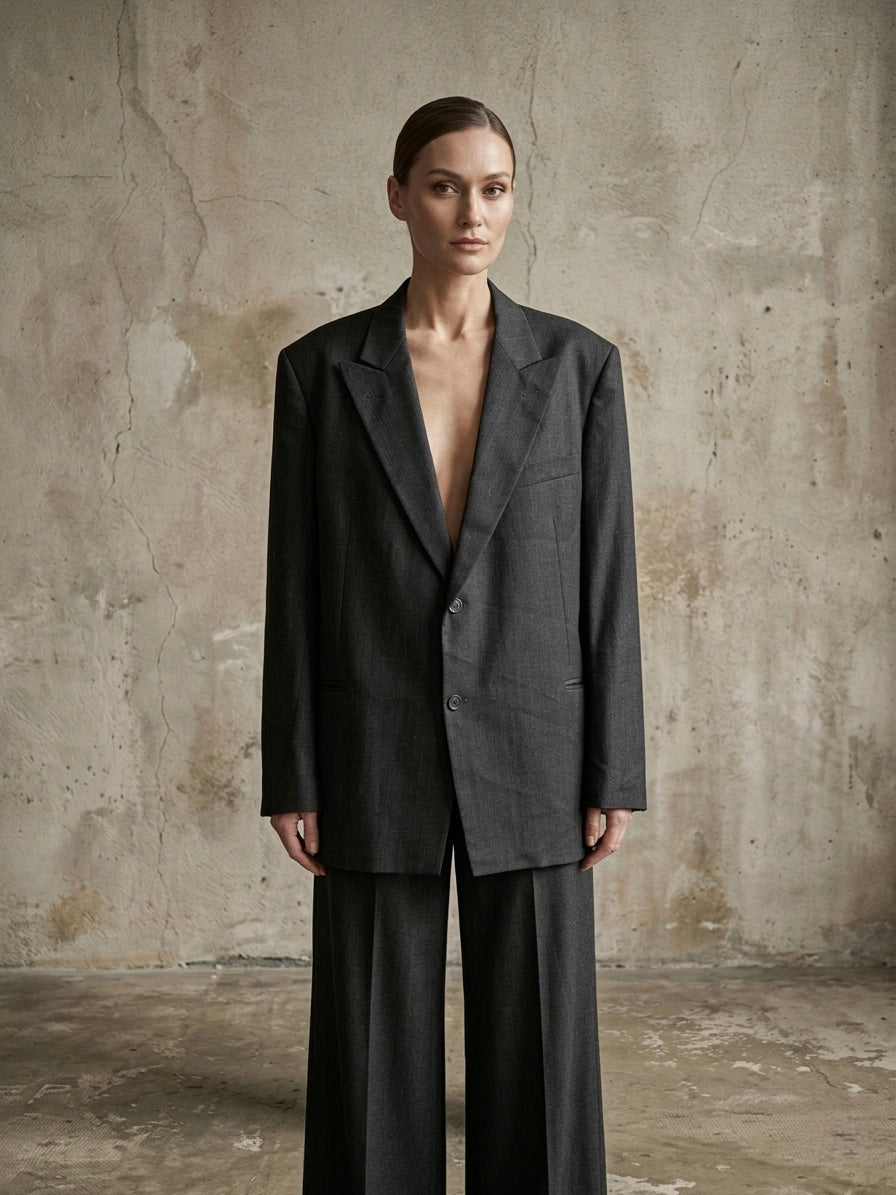 Blazer vintage ‘white bow’ reworked