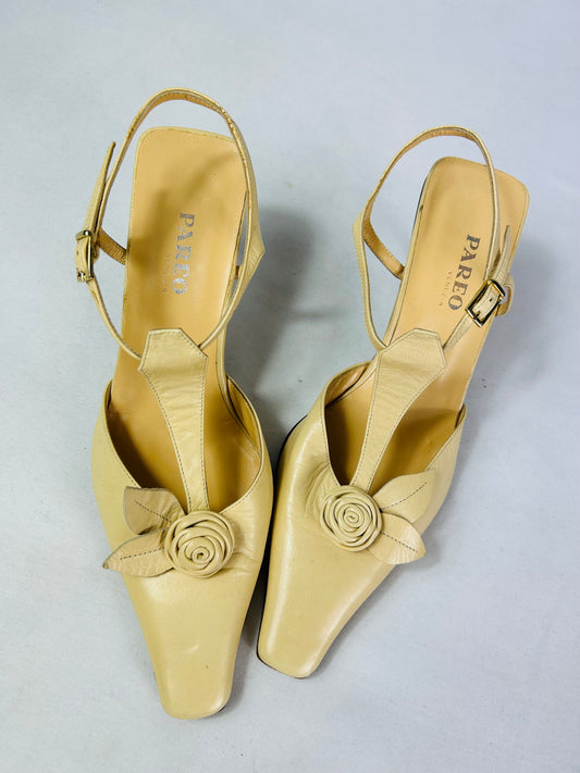 Décolleté Slingback vintage crema n.38