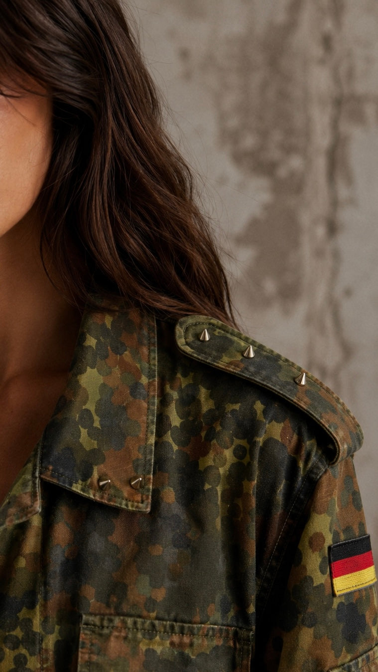 Giacca militare ‘Je suis trop Gucci’